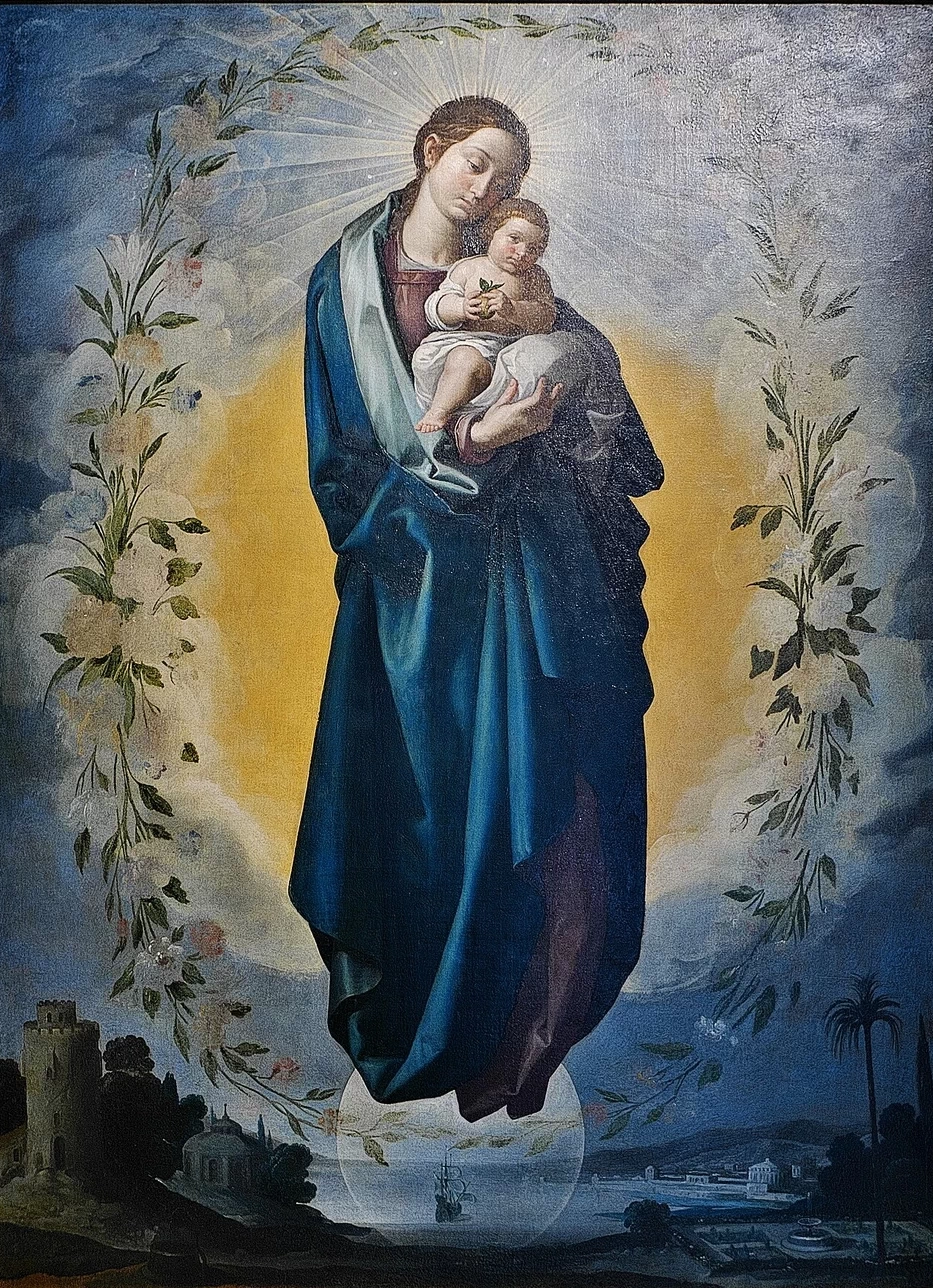 L'Immacolata Concezione con il Bambino, Chiesa di Santa María Magdalena (Siviglia) - attribuito